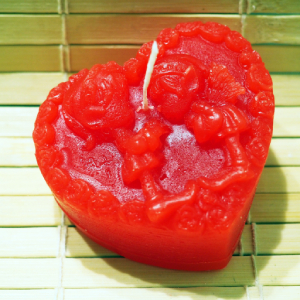 Manós szív gyertya